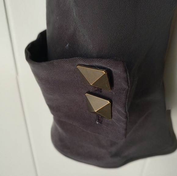 Men's Brown Drop-Crotch Pants by Evan Walker - Picture 4 of 8